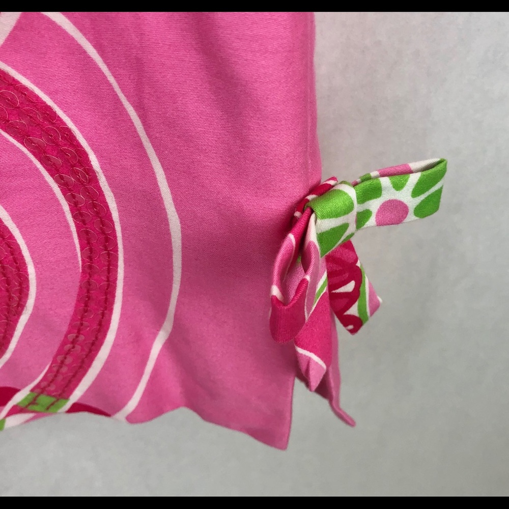 Lily Pulitzer Fitch Shift Sateen Dress Sz 4 - Picture 6 of 7